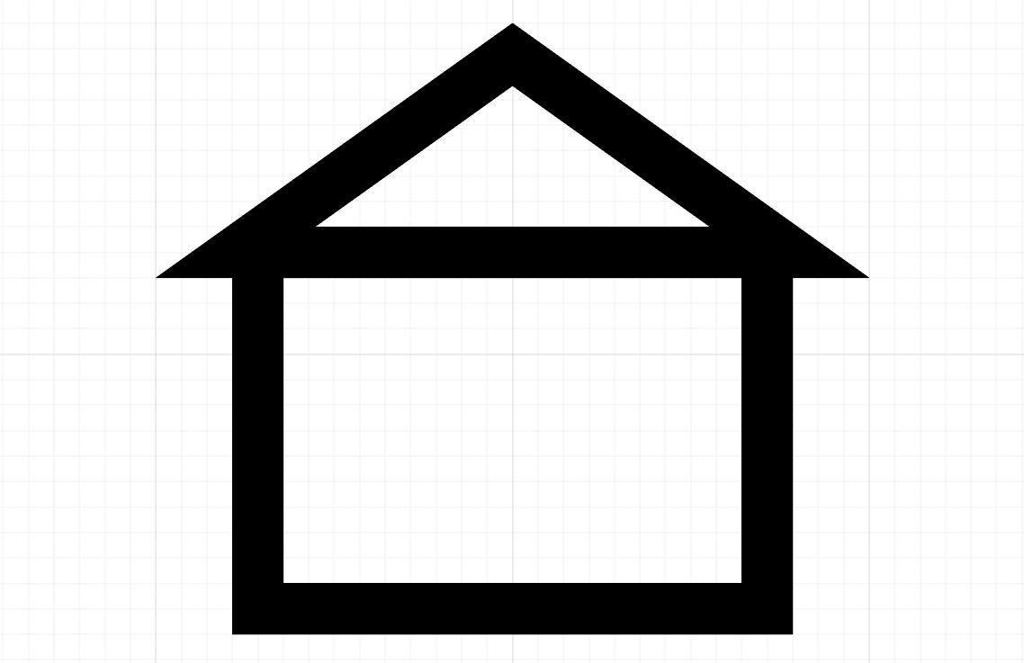 房屋图标绘制步骤 1